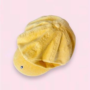 Brixton Yellow Corduroy Newsboy Cap